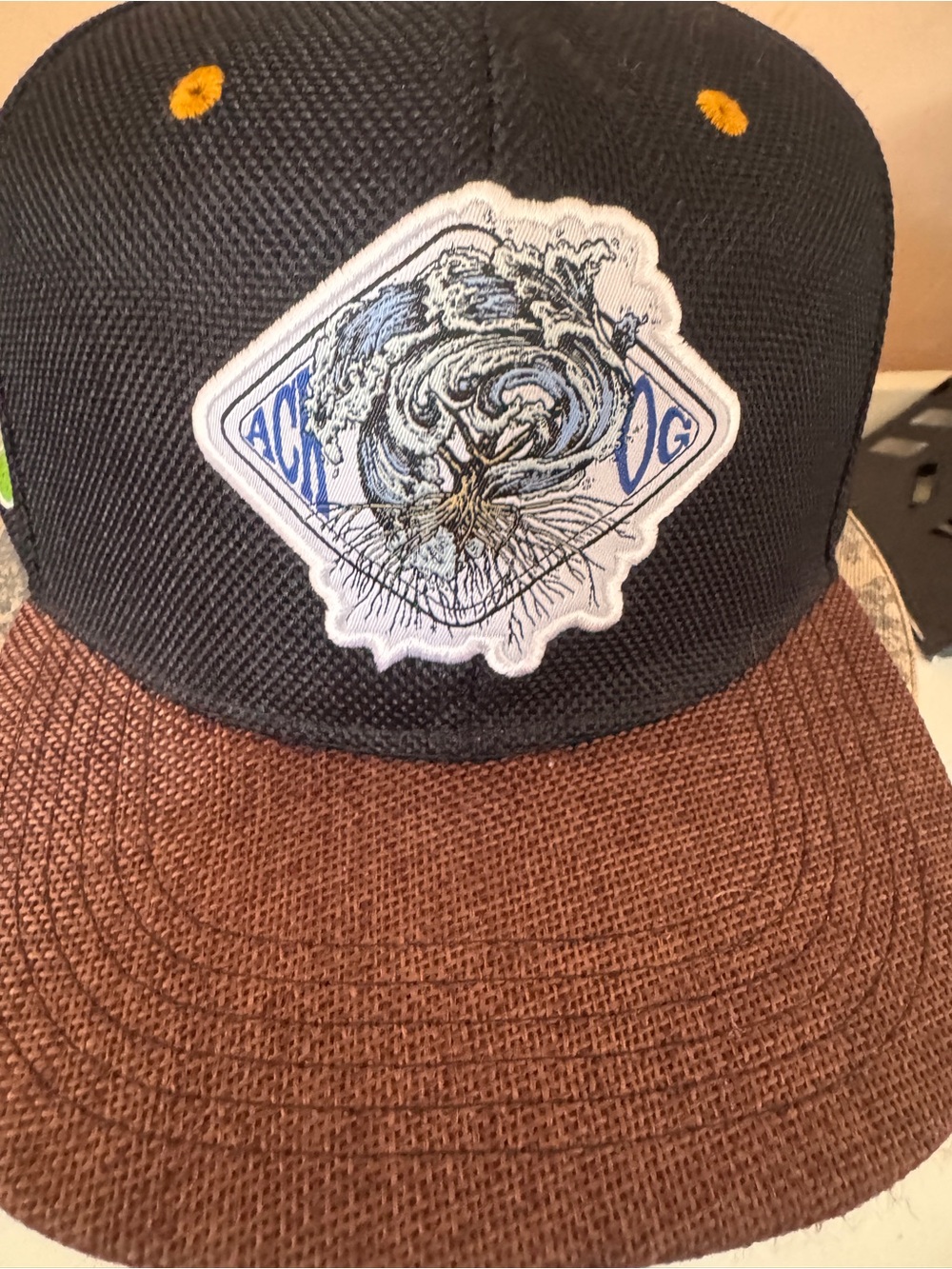 Men's Two-Tone Black and Brown ACK OG Trucker Hat - Never Worn